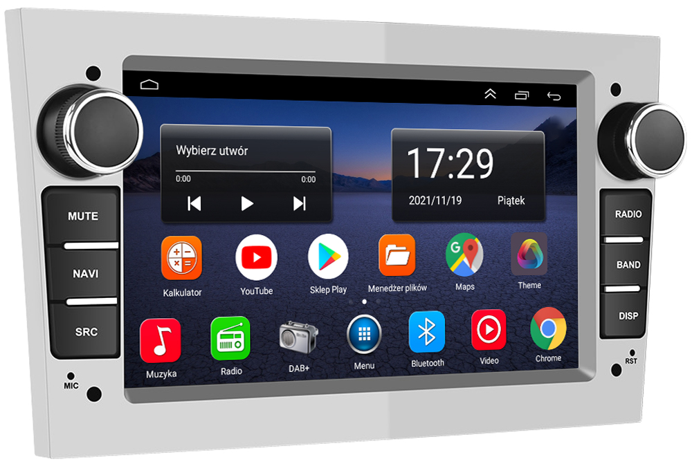 RADIO 7' ANDROID CANBUS DO OPEL VECTRA C 2002-2008 Odtwarzane formaty plików .aac .ape .flac .mp3 .wav .wma