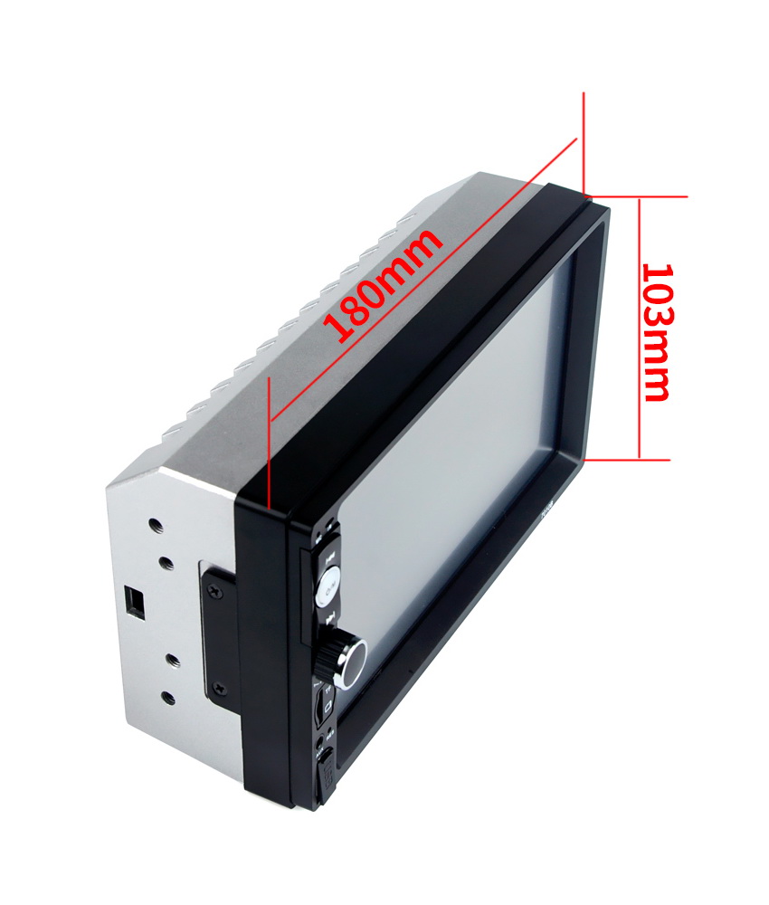 RADIO 2DIN EKRAN 7 USB SAMOCHODOWE SD MP3 BT Waga produktu z opakowaniem jednostkowym 0.75 kg