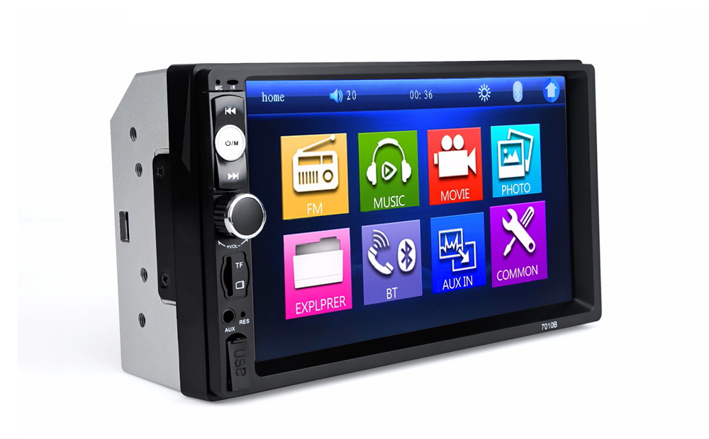 RADIO 2DIN EKRAN 7 USB SAMOCHODOWE SD MP3 BT Głębokość produktu 6 cm